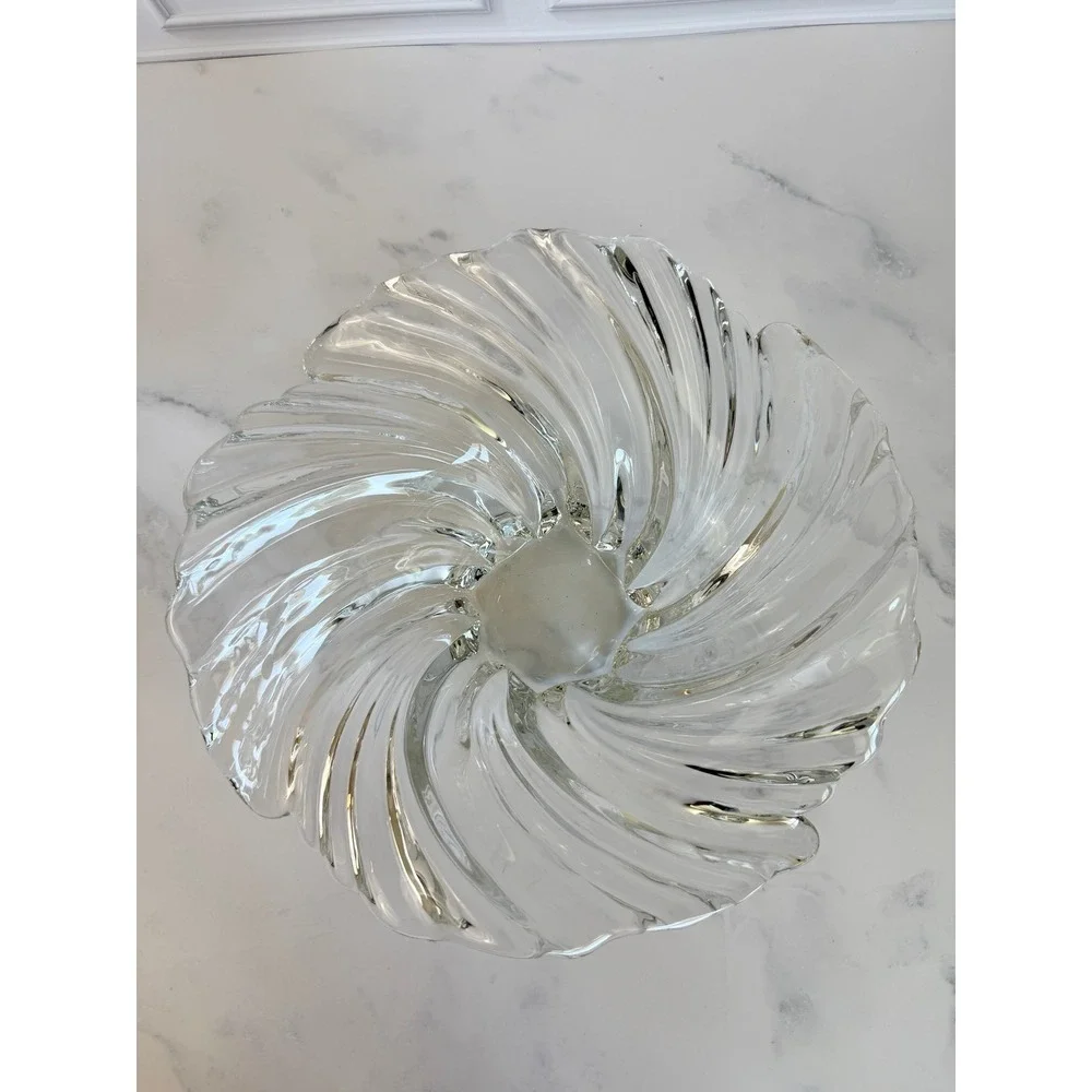 Mikasa Belle Epoque Crystal Swirled Ruffled 10.5